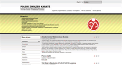 Desktop Screenshot of polskizwiazekkarate.org.pl