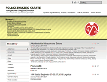 Tablet Screenshot of polskizwiazekkarate.org.pl